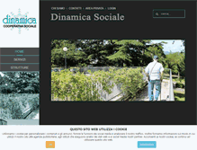 Tablet Screenshot of dinamicasociale.dinamicafoligno.it